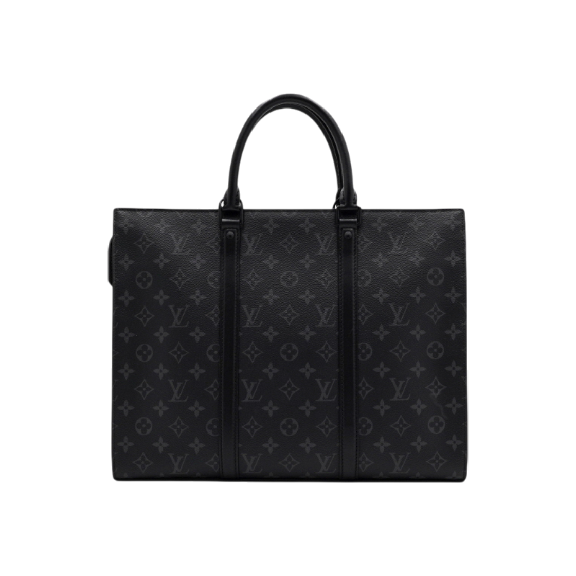 ITDENFLQ7GO9 Louis Vuitton Monogram Eclipse Sac Plat Horizontal Business Bag