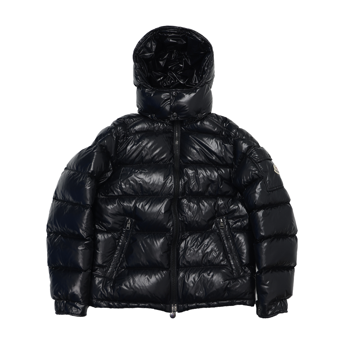 IT5LSIDWTN7K Moncler Maya Hooded Short Down Jacket Black