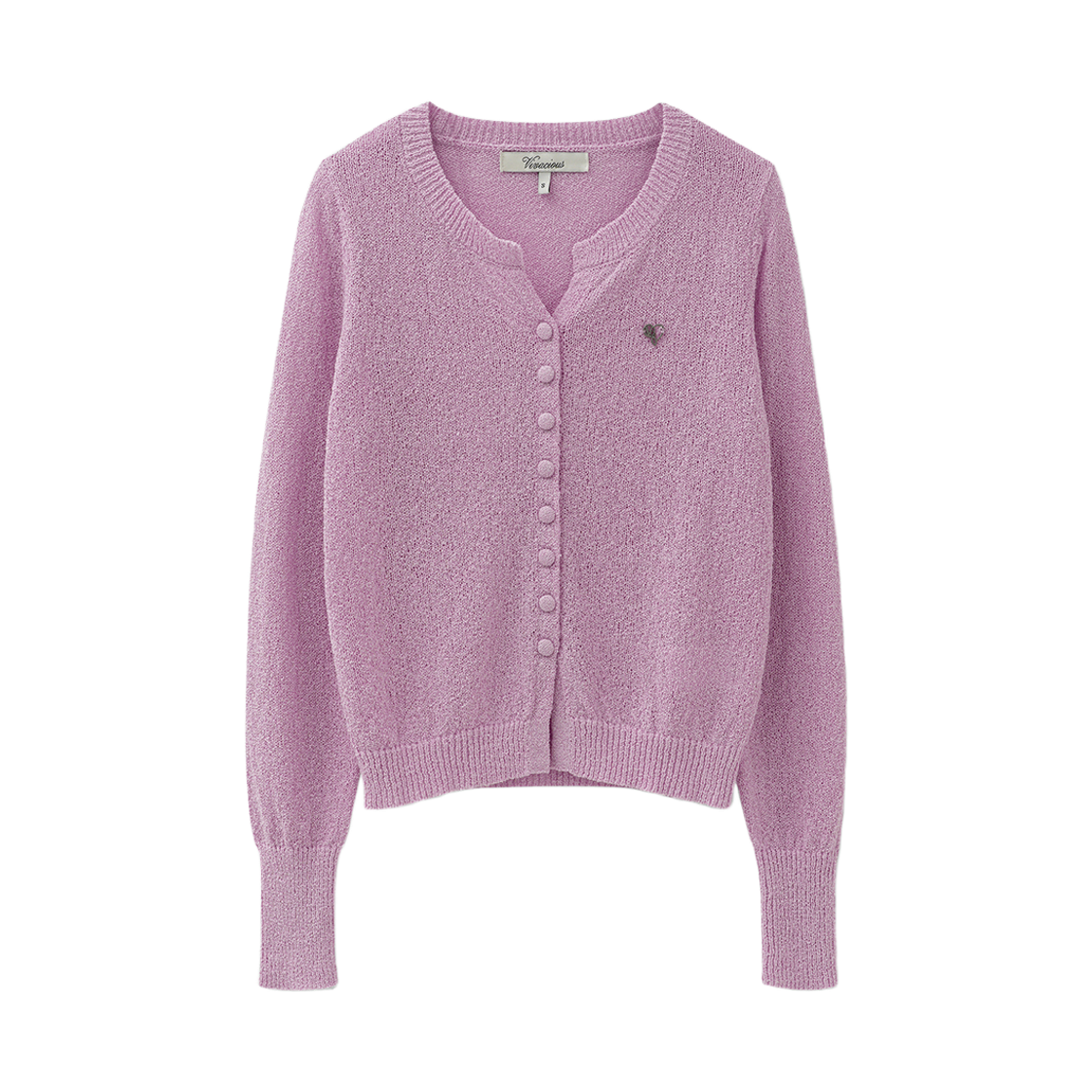 VV61KN01PK VIVACIOUS Ivresse Y-neck Button Knit CD PINK