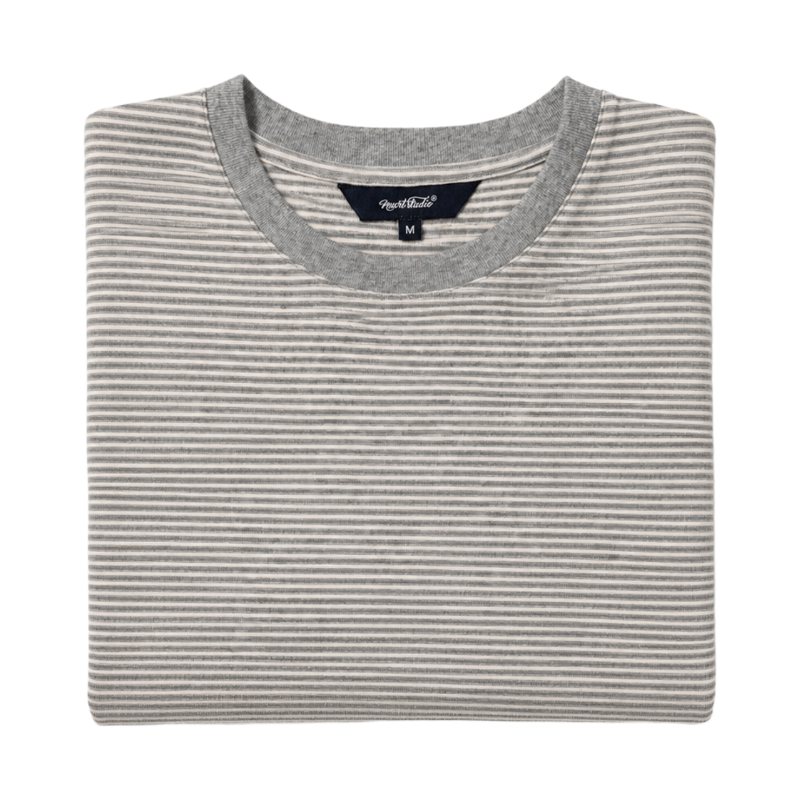 누아트 스튜디오 스트라이프 긴팔 티셔츠 그레이(NUART STUDIO Stripe Long Sleeve T-Shirt Gray) - 2