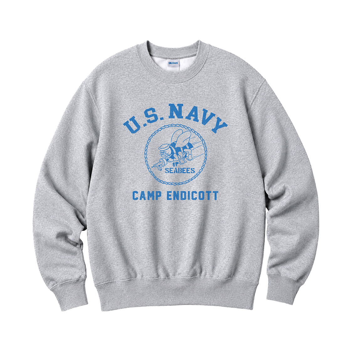 88000_copy Gildan X Vintage Collection US_NAVY Crewneck Sweat shirt Grey