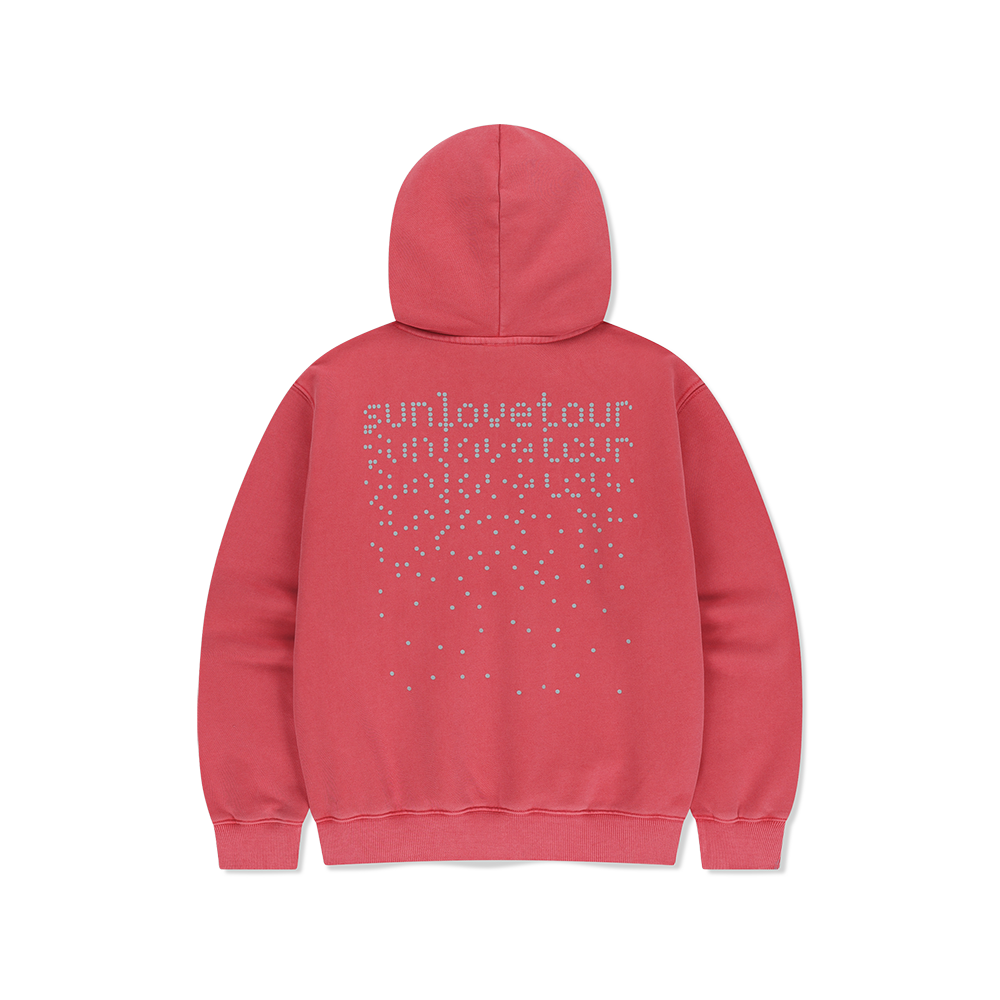 [5% 적립] 썬러브투어 닷츠 브러쉬드 후디 핑크([5% 적립] sunlovetour Dots Brushed Hoodie Pink) - 2