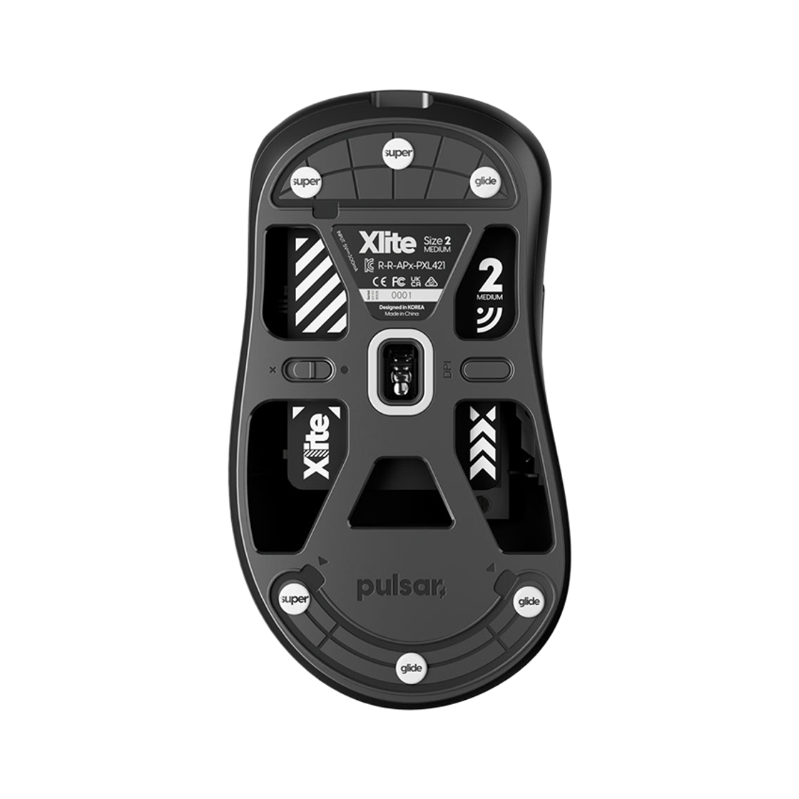 펄사 유니버셜 도트 (6mm+9mm) 슈퍼글라이드 유리 마우스피트 화이트색상 Type-C 무광(Pulsar Superglide 2 for Universal 6mm + 9mm 12pcs [WHITE]) - 2