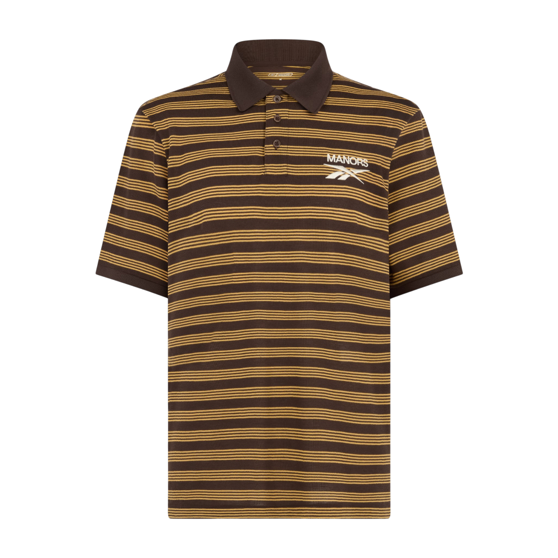 MG16399004 Manors Golf X Reebok GOAT Pique Polo Espresso