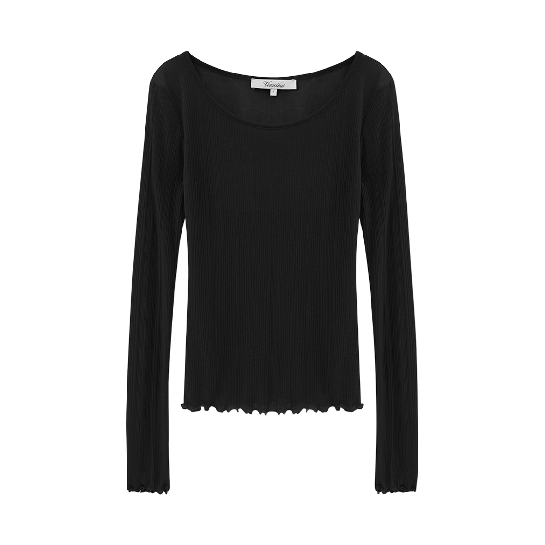 VV62TS05BK VIVACIOUS Merrow See-through Golji Tee BLACK
