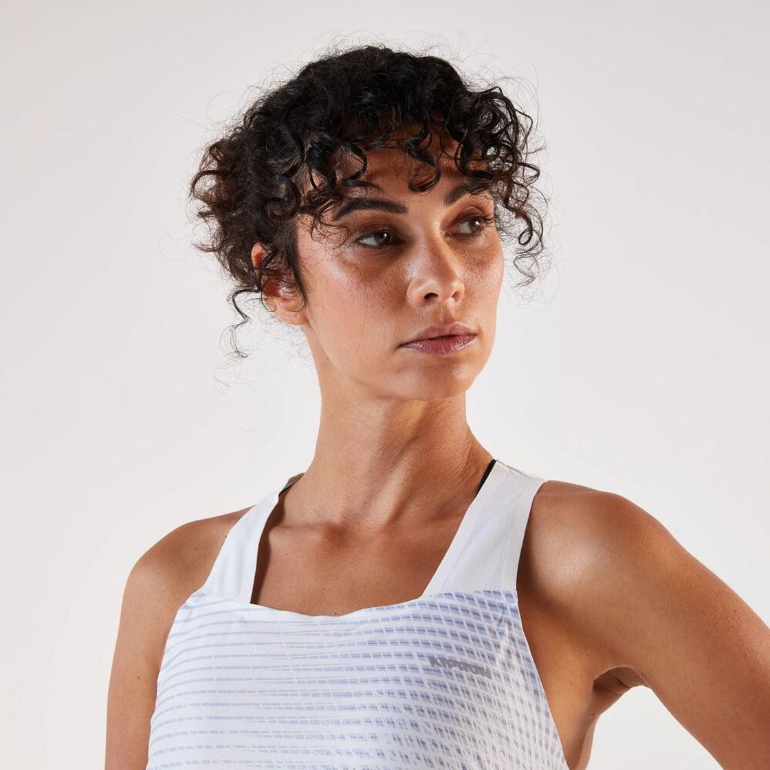 데카트론 여성 러닝 경량 싱글렛 런 라이트 900 내추럴 화이트(Decathlon Women's Running Lightweight Singlet Run Light 900 Natural White) - 8