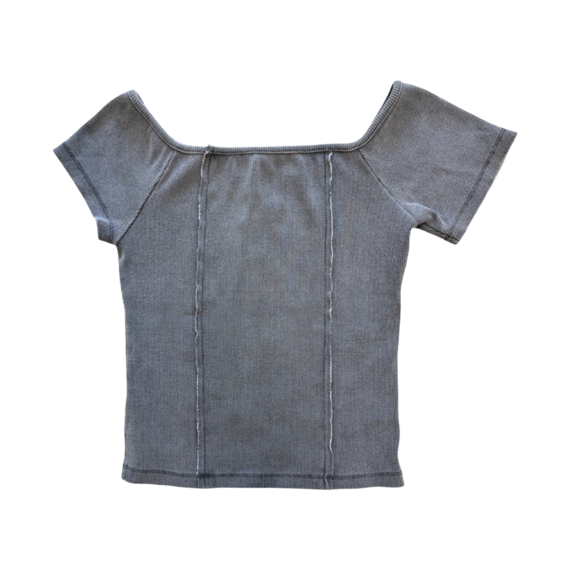 게이트리스 스퀘어 버튼 티셔츠-차콜(Gateless Squire Button T-Shirt-Charcoal) - 2