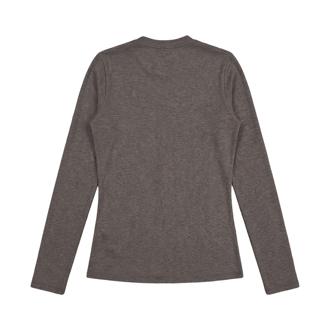 비엘알 소프트 핀턱 헨리 롱슬리브 브라운(BLR Soft Pin-tuck Henley Long Sleeve Brown) - 2