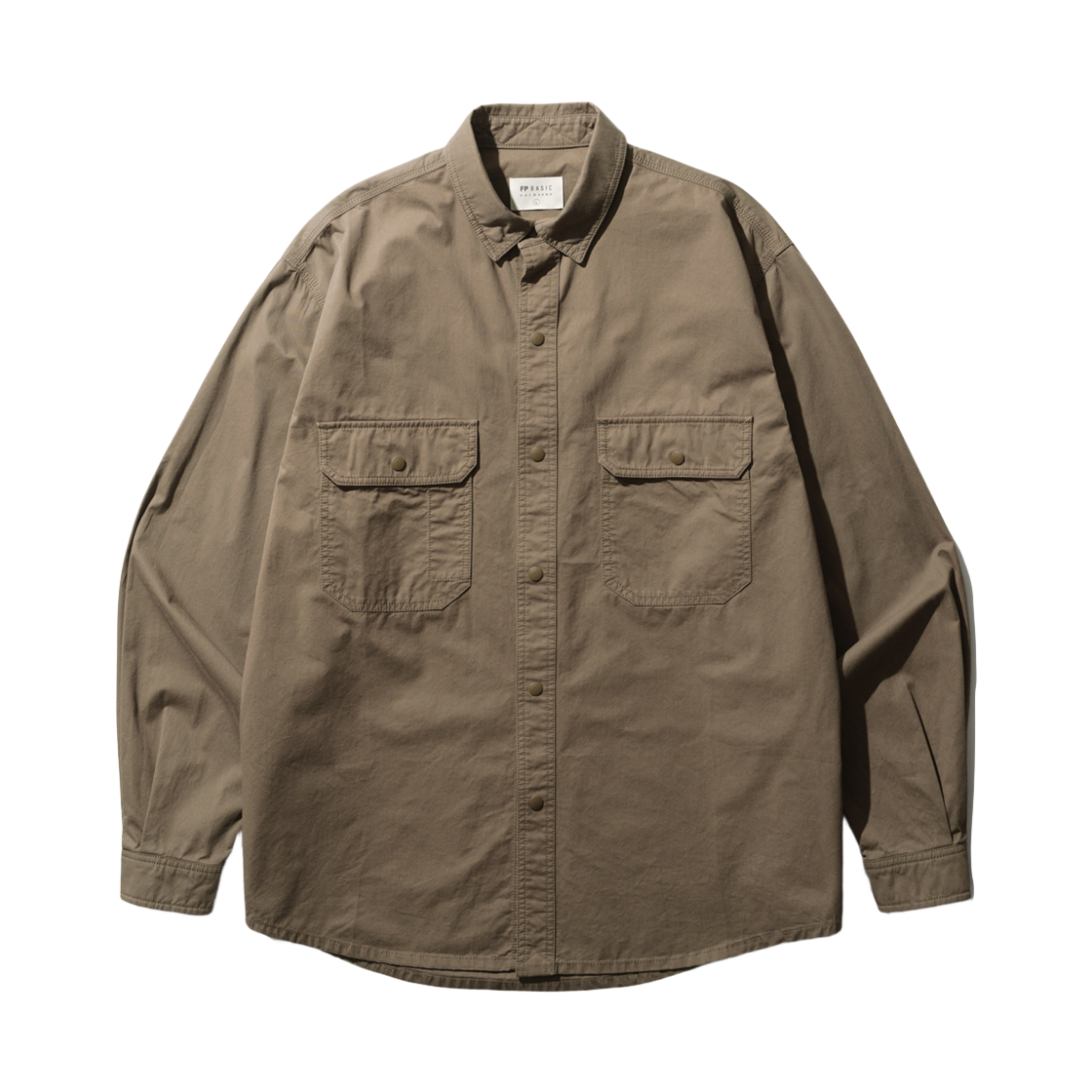 KHLS1551_brown_29 FP142 Light Work Shirt Brown KHLS1551