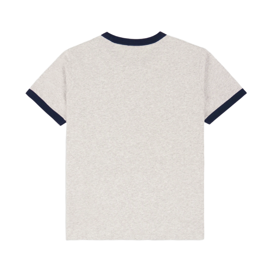 (W) 스포티 앤 리치 BH 크레스트 소프트 링거 티셔츠 헤더 그레이 네이비((W) Sporty & Rich BH Crest Soft Ringer T-Shirt Heather Grey Navy) - 2