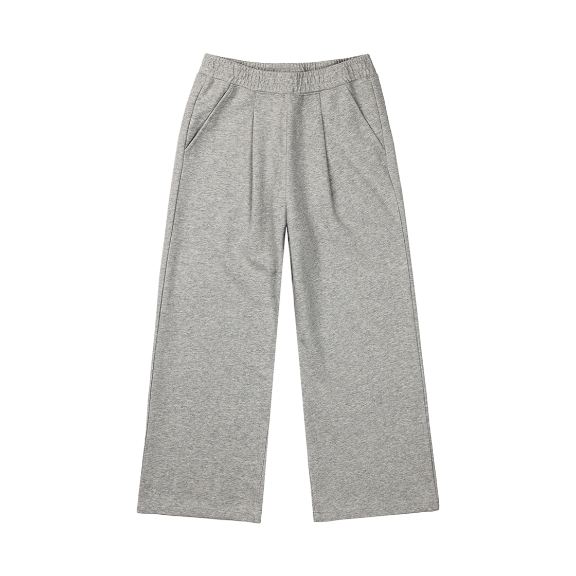 Clothes30 NUART STUDIO Semi-Wide Sweatpants Melange Gray