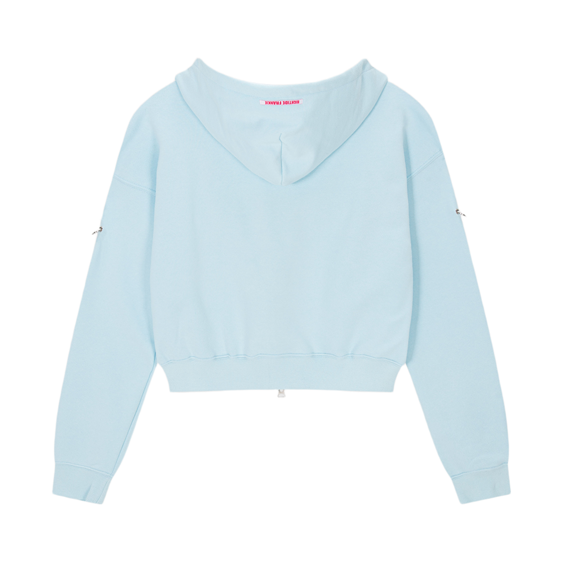 하이타이드 프랭키 미우스피츠 크롭 와이어 집업 후디 스카이 블(HIGHTIDE FRANKIE Meowsfits Crop Wire Zip-Up Hoodie Sky Blue) - 3