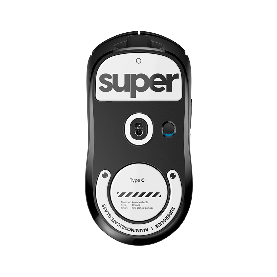 펄사 로지텍 GPRO X 슈퍼라이트 전용 슈퍼글라이드 유리 마우스피트 화이트색상 Type-C 무광(Pulsar Superglide 2 for Logitech GPro Superlight [White]) - 2