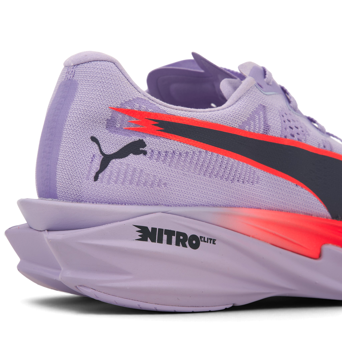 푸마 디비에이트 나이트로 엘리트 4 라이트 라벤더 울트라 레드 인키 뎁스(Puma Deviate Nitro Elite 4 Light Lavender Ultra Red Inky Depths) - 8
