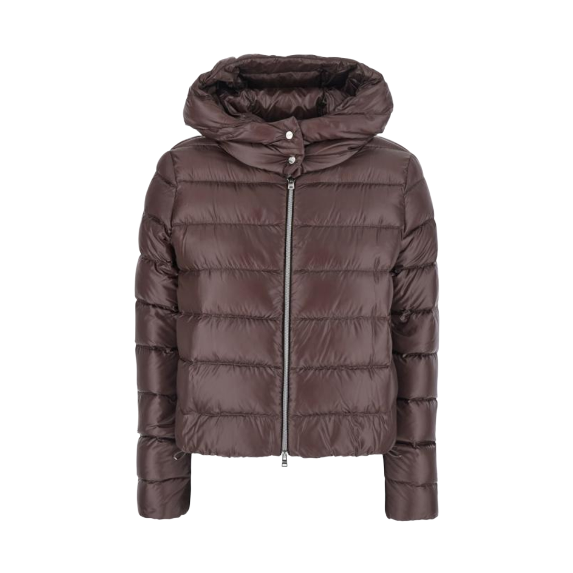 PI00182DR-12017Z-8810 (W) Herno Ultralight Nylon Resort Jacket Dark Chocolate