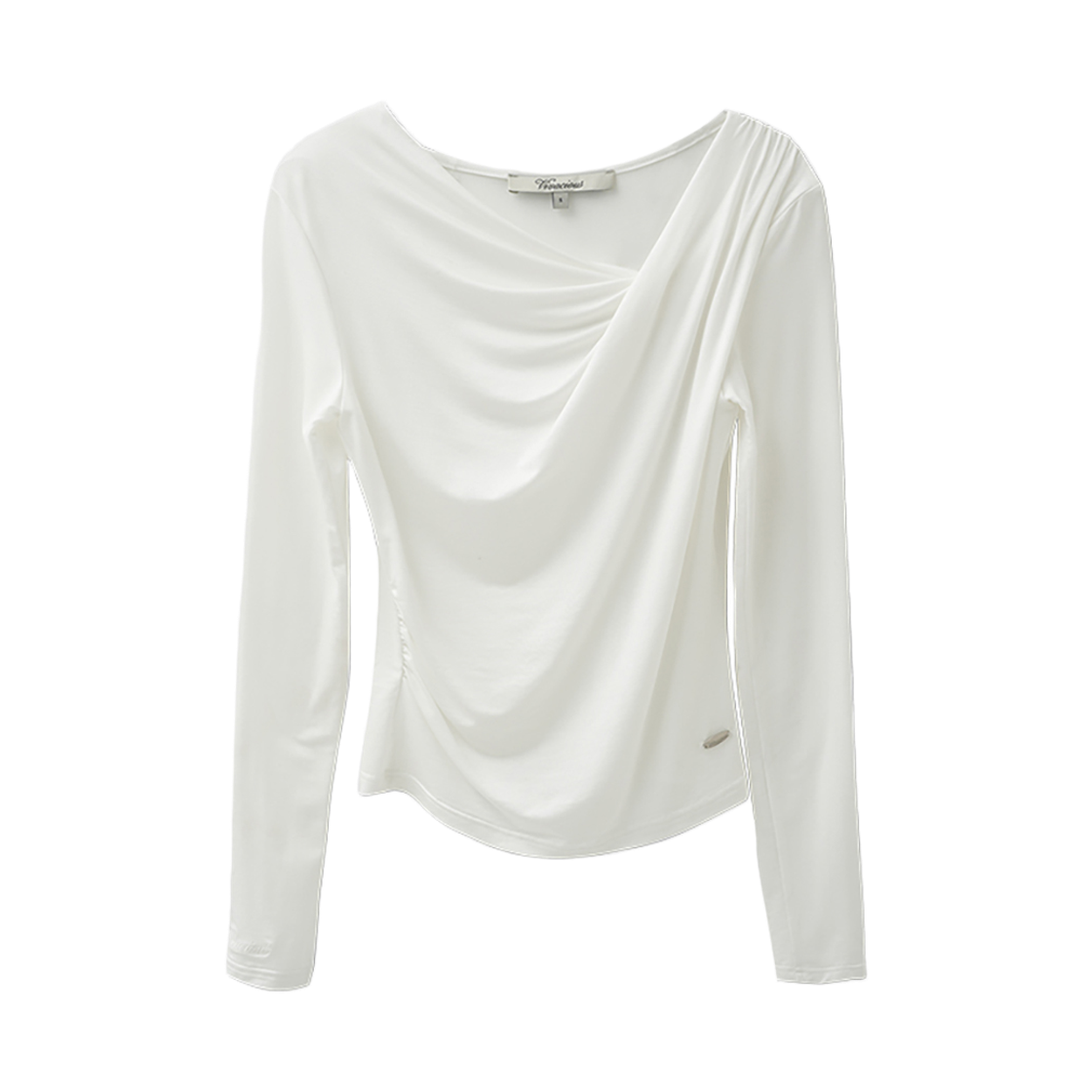 VV61TS10IV VIVACIOUS Dalli Drape Tee Ivory