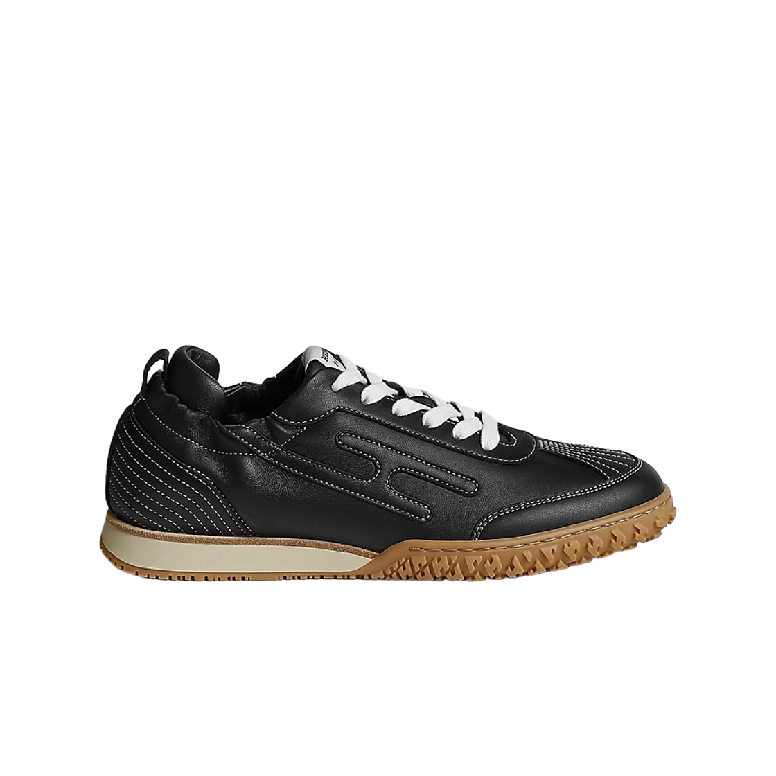 H262160Z02 (W) Hermes Jet Sneakers Nappa Leather & Noir