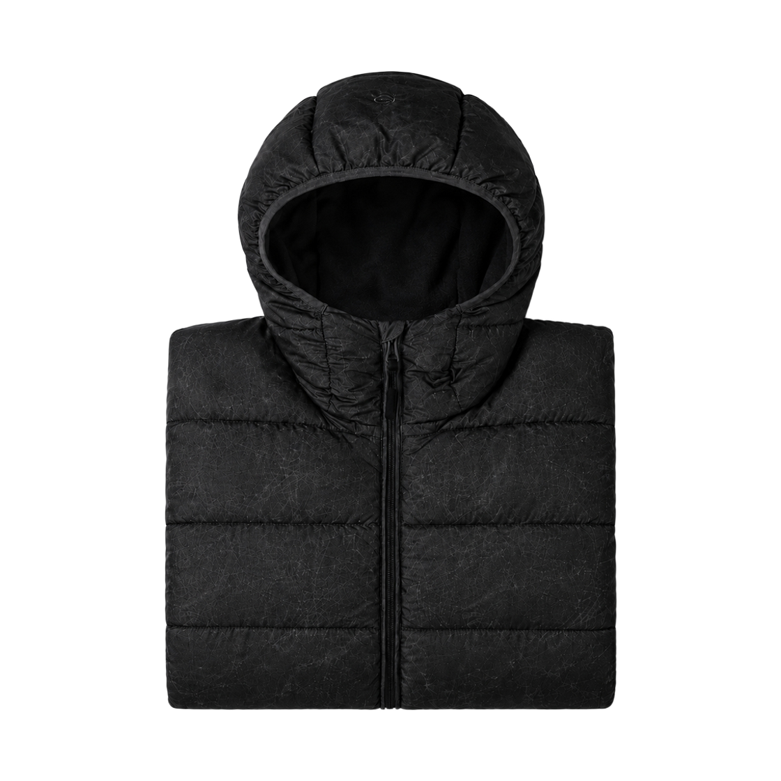 누아트 스튜디오 크랙 후디드 라이트 패딩 자켓 블랙(NUART STUDIO Crack Hooded Light Puffer Jacket Black) - 2