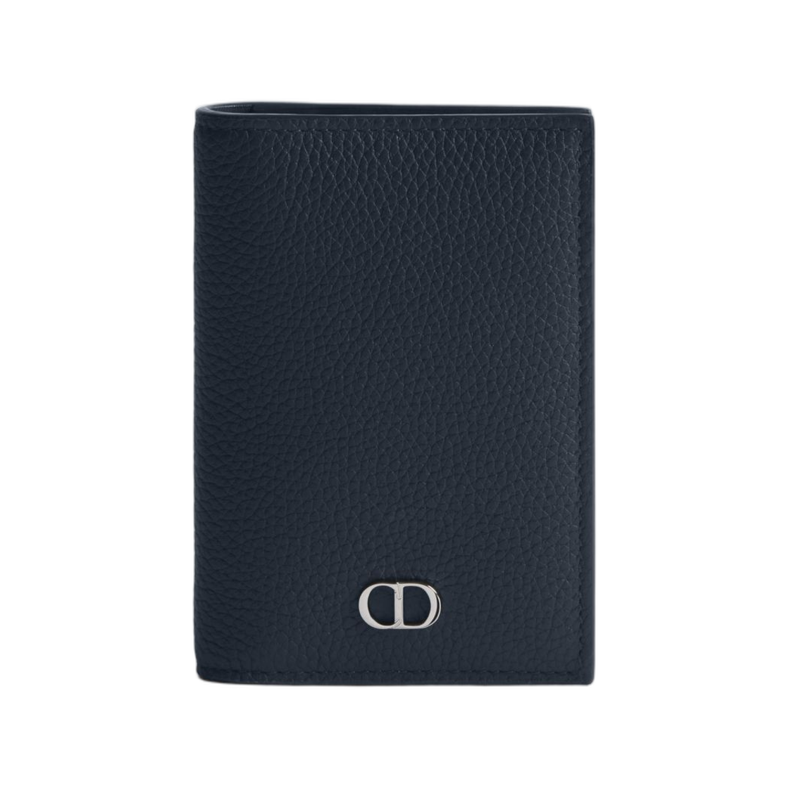 2ICCH207IDC-H56E Dior CD Icon Bifold Card Holder Grained Calfskin Navy Blue
