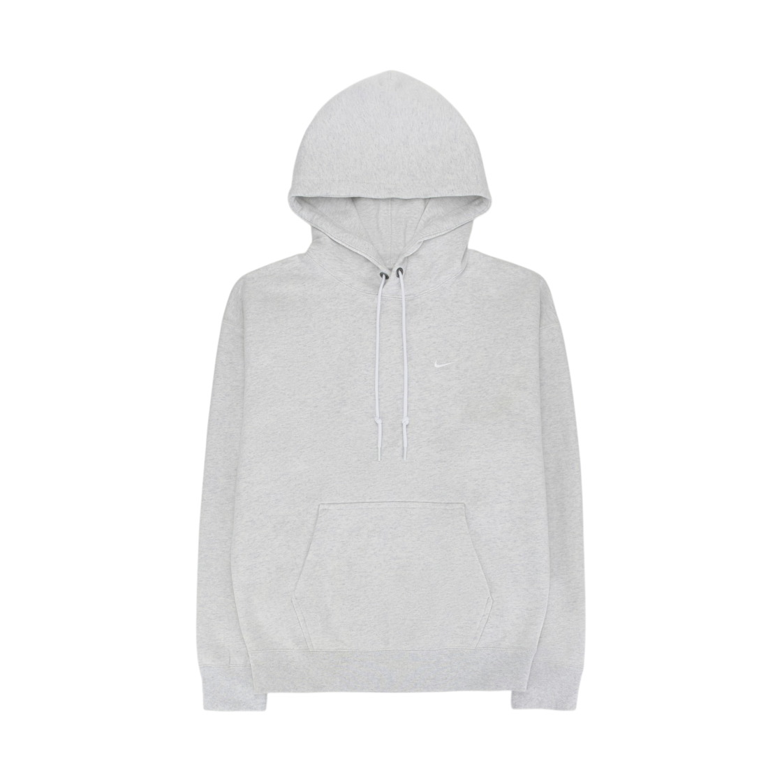나이키 솔로 스우시 플리스 풀오버 후드 버치 헤더 화이트 - 아시아(Nike Solo Swoosh Fleece Pullover Hoodie Birch Heather White - Asia) - 1