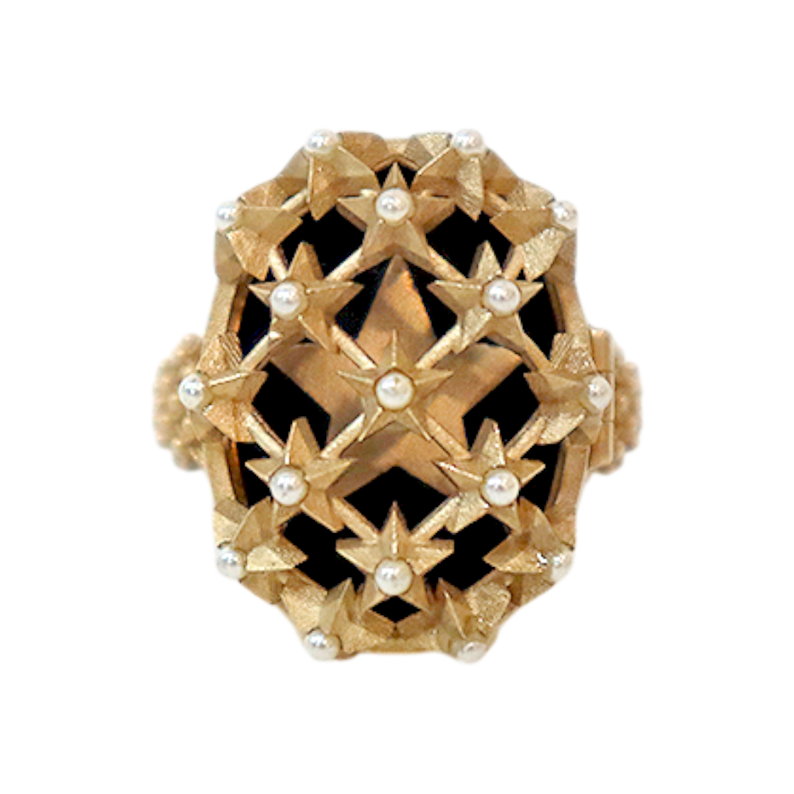 ITRKVF4NSWJ3 Dior Pearl Star Gold Ring