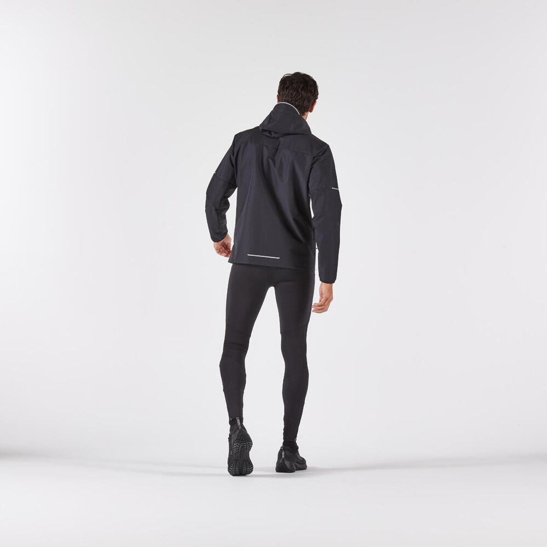 데카트론 남성 러닝 방수 자켓 런 100 스모크 블랙(Decathlon Men's Running Waterproof Jacket Run 100 Smoke Black) - 8