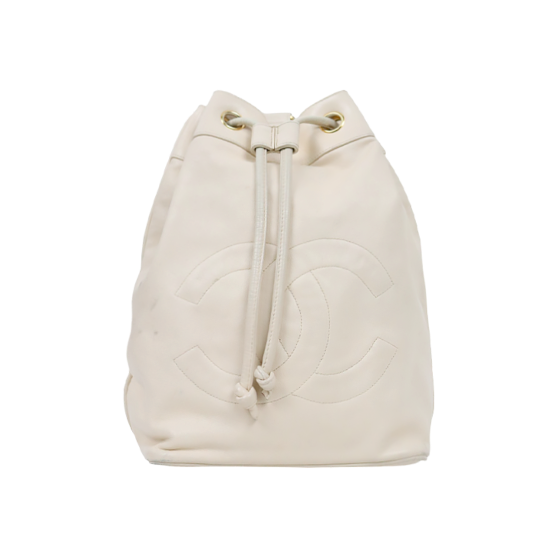 ITD5K3R3PTW2 Chanel Ivory Big CC Bucket Bag