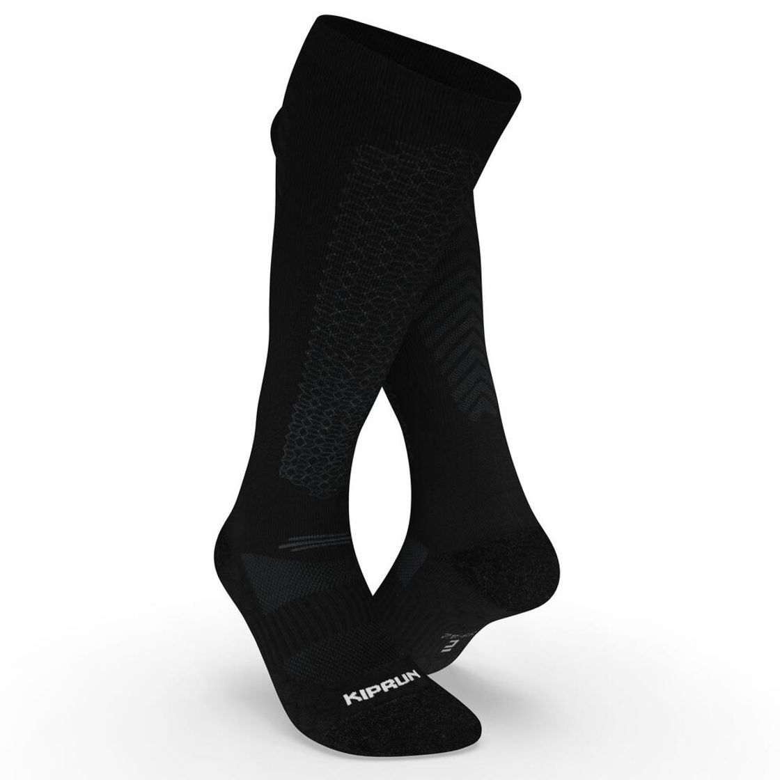 데카트론 메리노 울 러닝 장목 양말 1켤레 런 900 스모크 블랙(Decathlon Merino Wool Running High Socks 1 Pair Run 900 Smoke Black) - 2