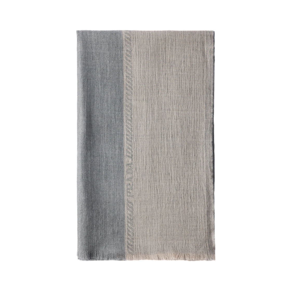 2FS184-1DDK-F0T3Q Prada Wool and Silk Stole Grey Desert