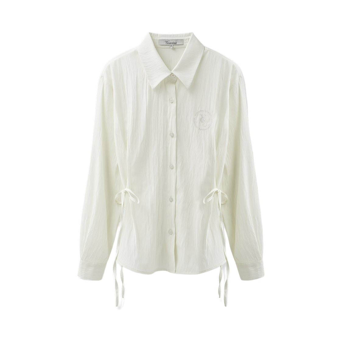VV61SH07CR VIVACIOUS Irise Ribbon Shirt CREAM