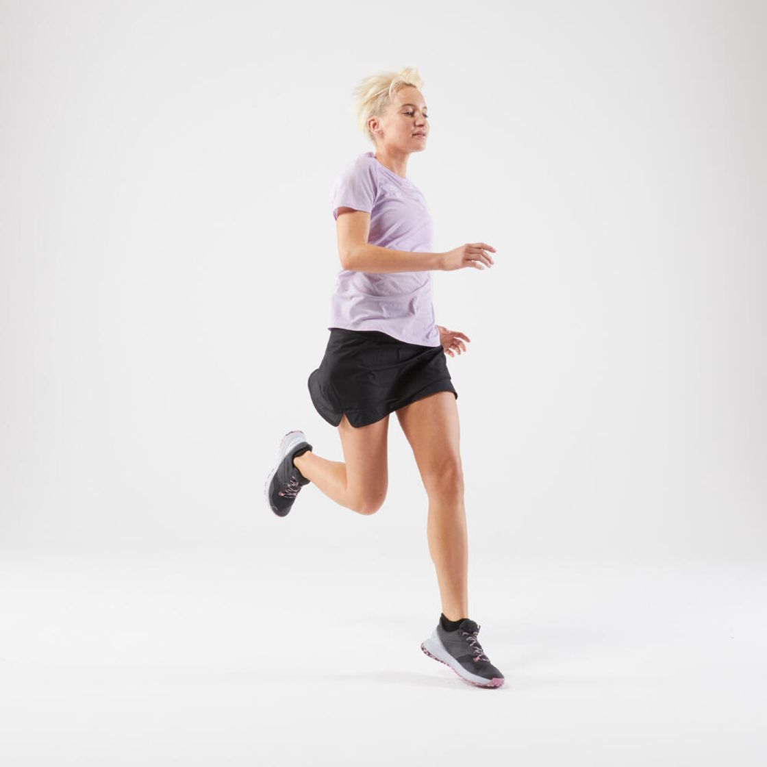 데카트론 여성 13인치 트레일 러닝 치마 바지 스모크 블랙(Decathlon Women's 13-inch Trail Running Skort Smoke Black) - 3