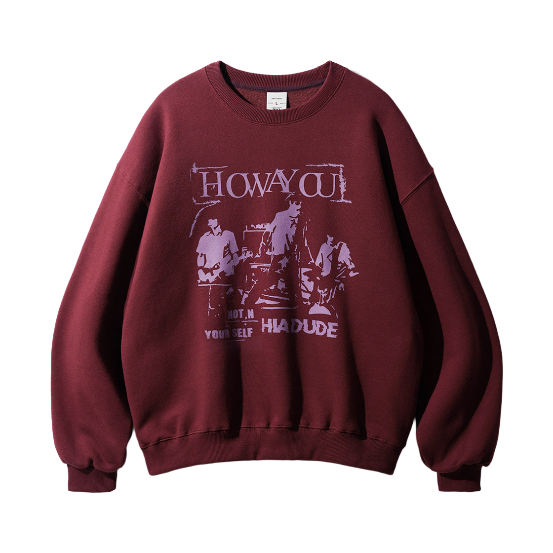 JDMT1435_wine_29 FP142 How are you rockstar sweat shirt wine JDMT1435