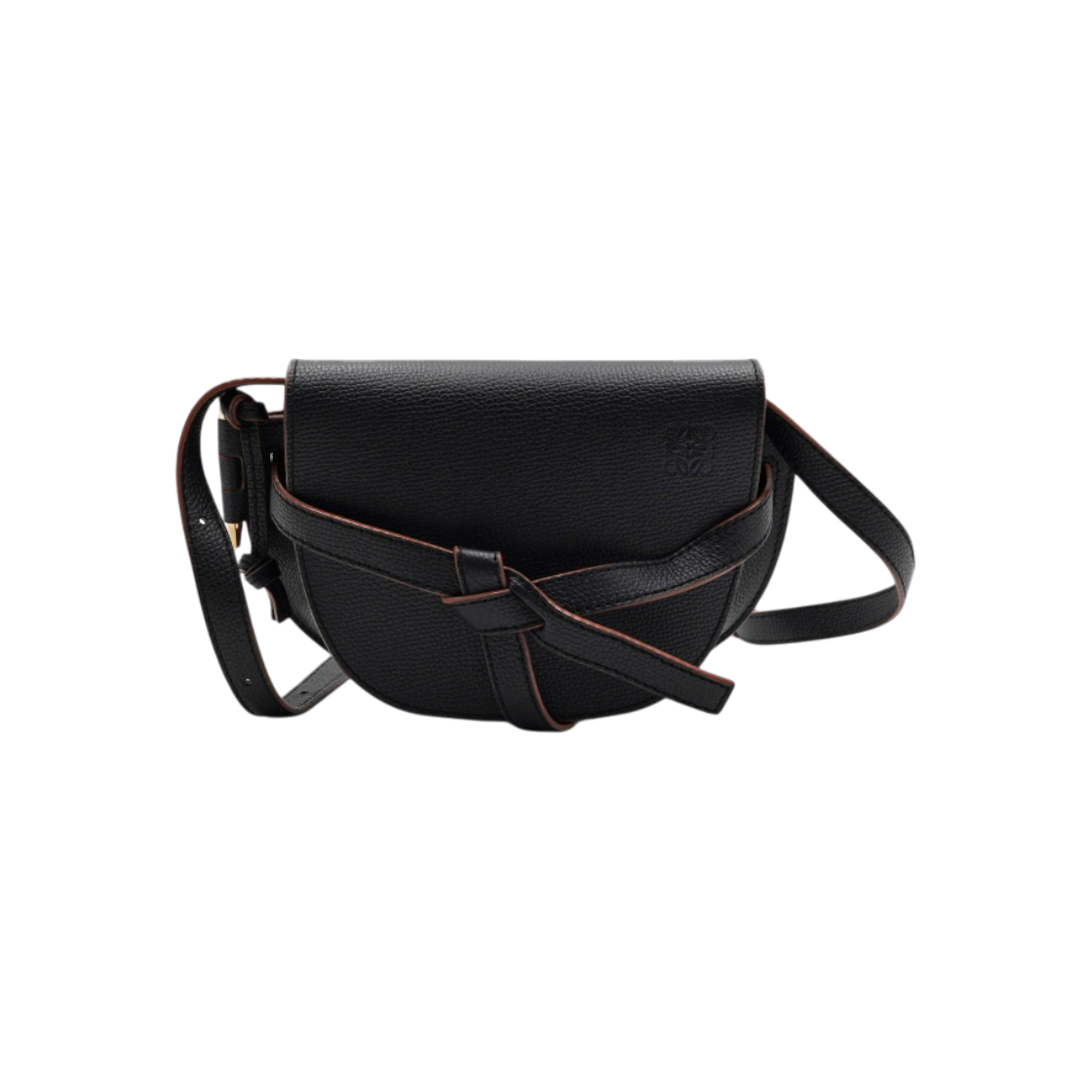 ITKRJRW8SDN6 Loewe Mini Gate Black Calfskin Shoulder Bag