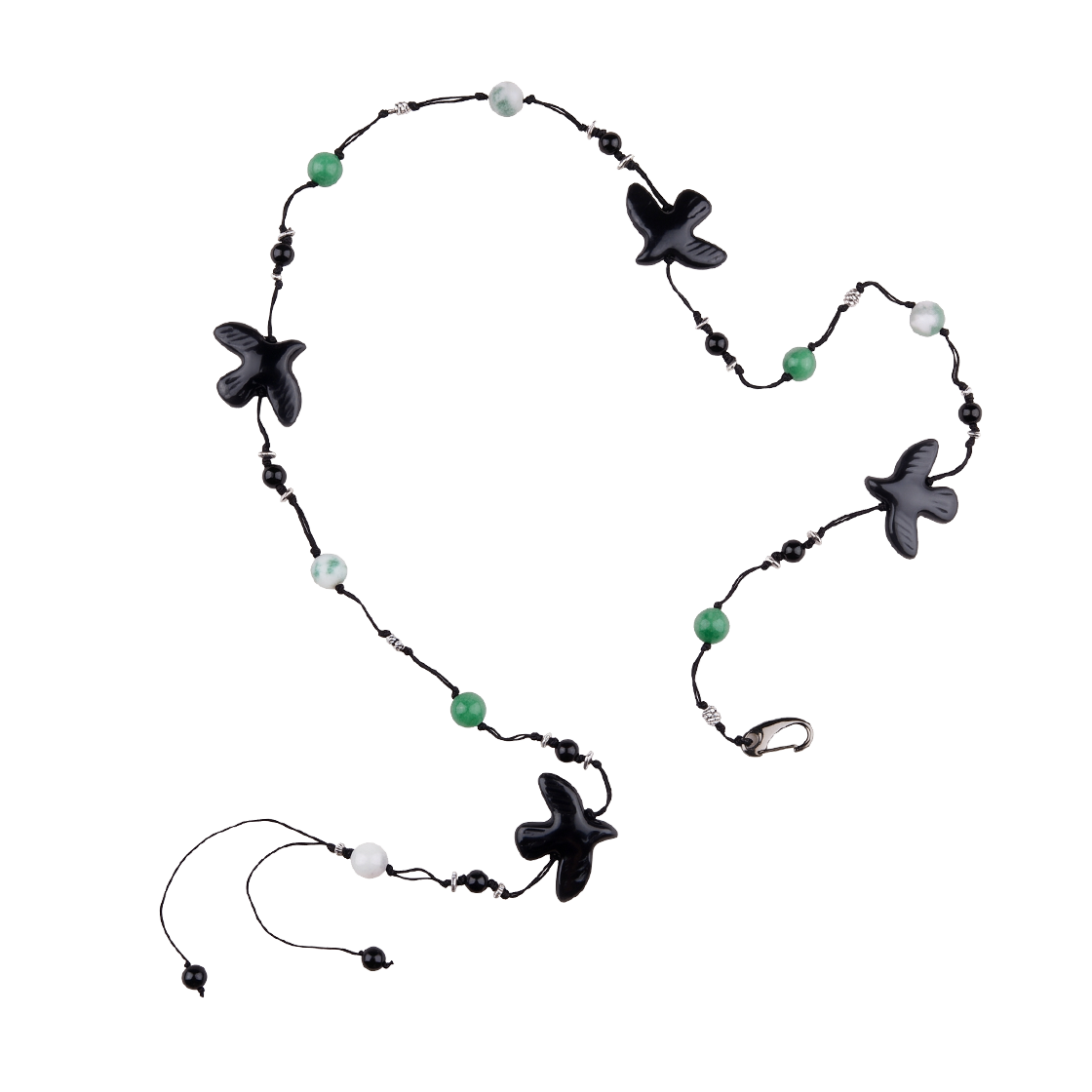 루바티 포레스트 오브 더 크로우 스트링 벨트 그린 블랙(Rubati Forest of the Crow String Belt Green Black)