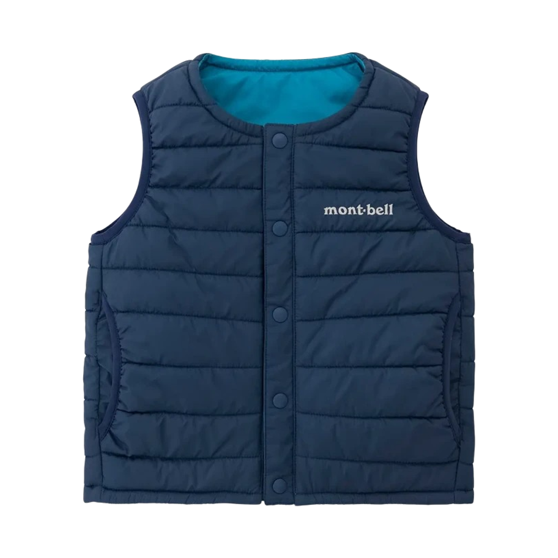 1101701 (Baby) Montbell Thermawrap Round Neck Vest Navy