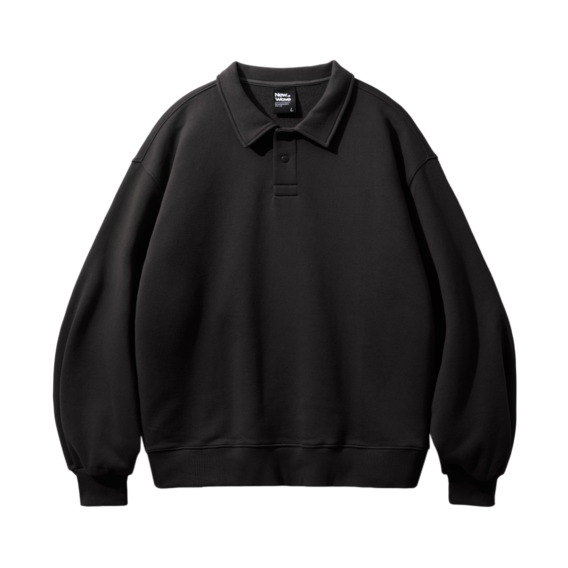 YKMT1485_black_29 FP142 Comfy collar sweatshirts black YKMT1485