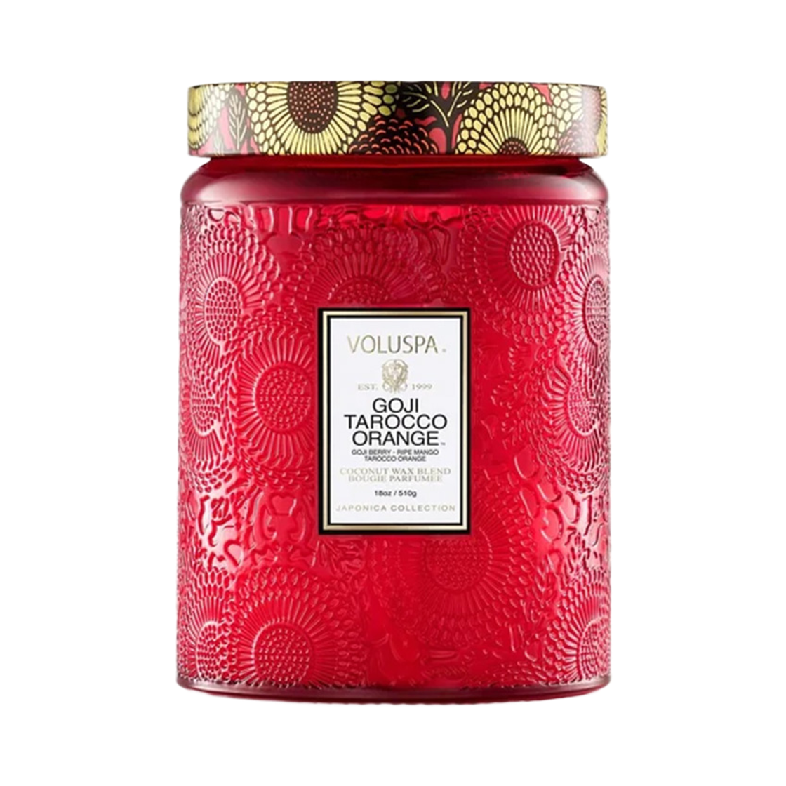 볼루스파고지타로코오렌지 L글라스 18oz(VOLUSPA Goji Tarrocco Orange L Glass Candle 18oz) - 1