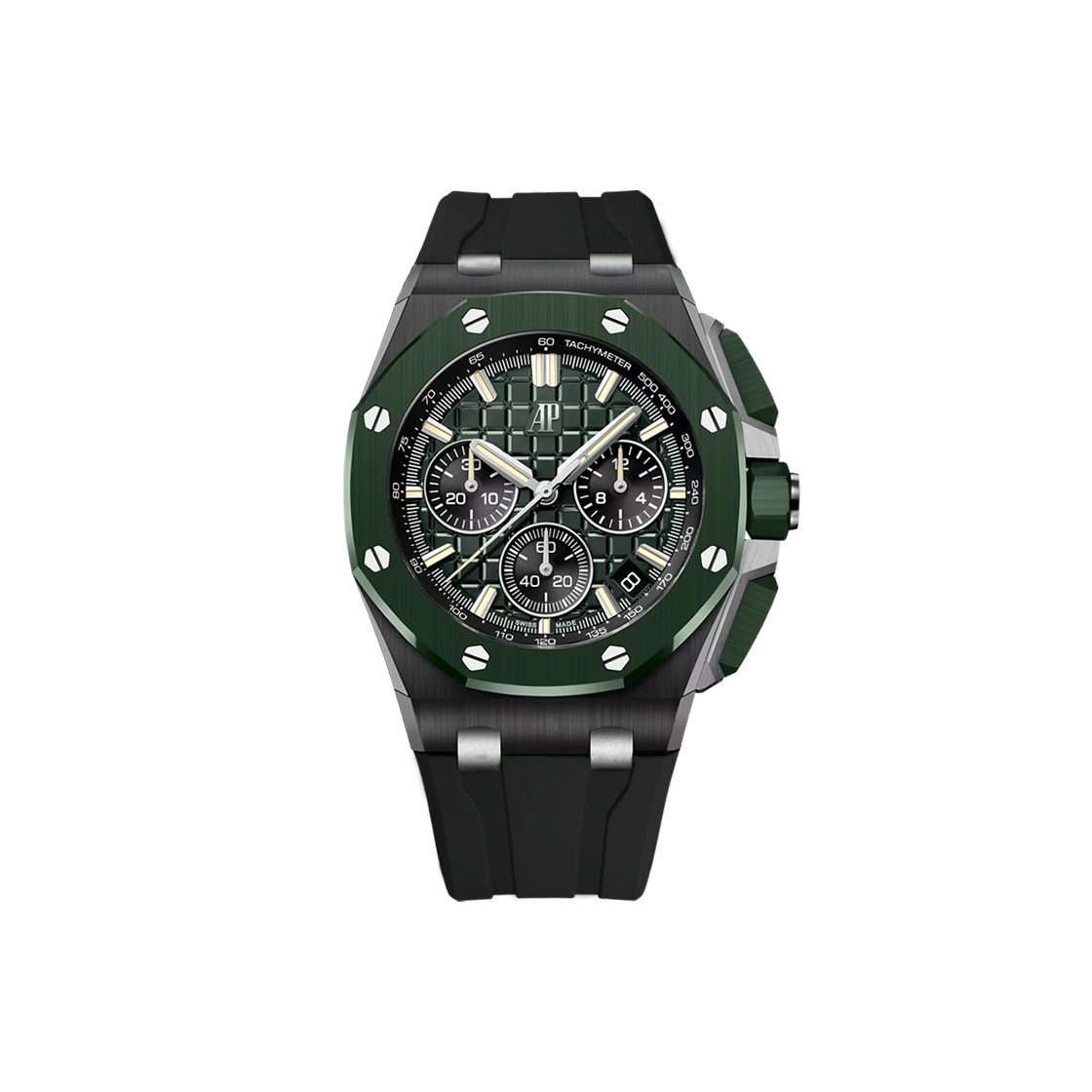 오데마피게 로얄오크 오프셔 크로노그래프 그린 바(Audemars Piguet Royal Oak Offshore Chronograph Green Dial)