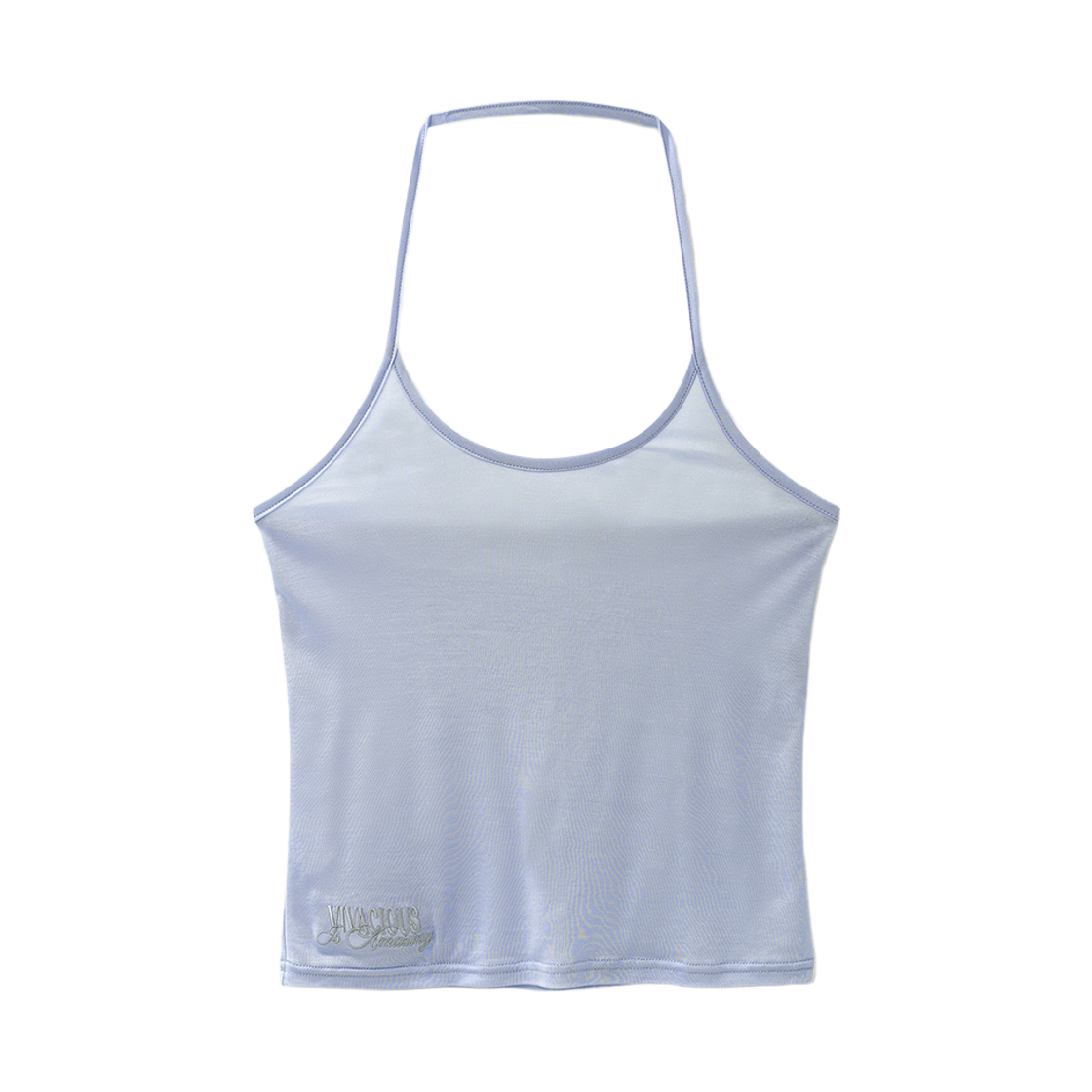VV62TS08BL VIVACIOUS Bryn See-through Halter Sleeveless BLUE
