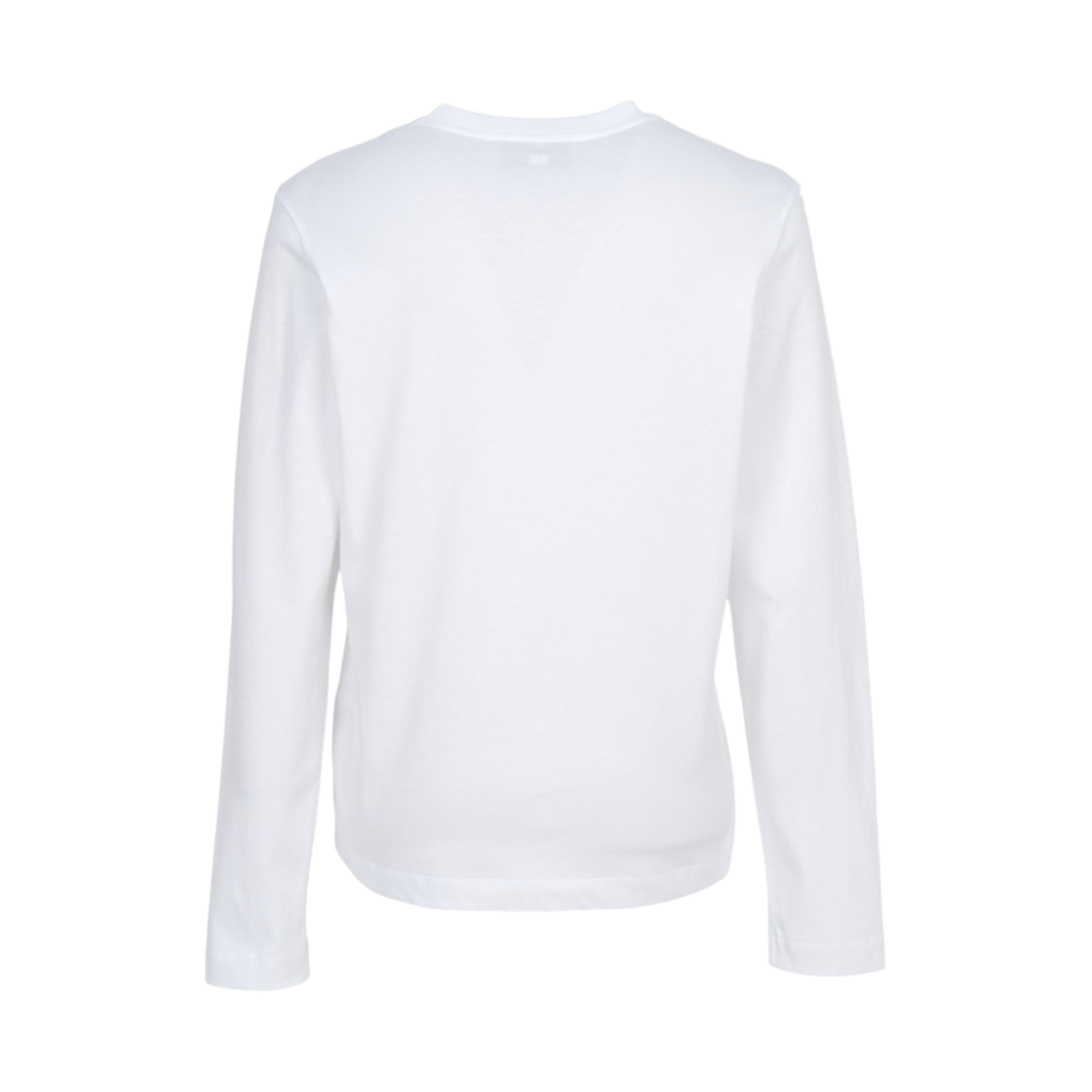 아미 스몰 하트 로고 롱슬리브 티셔츠 화이트 블랙(AMI de Coeur Long Sleeve T-Shirt White Black) - 2