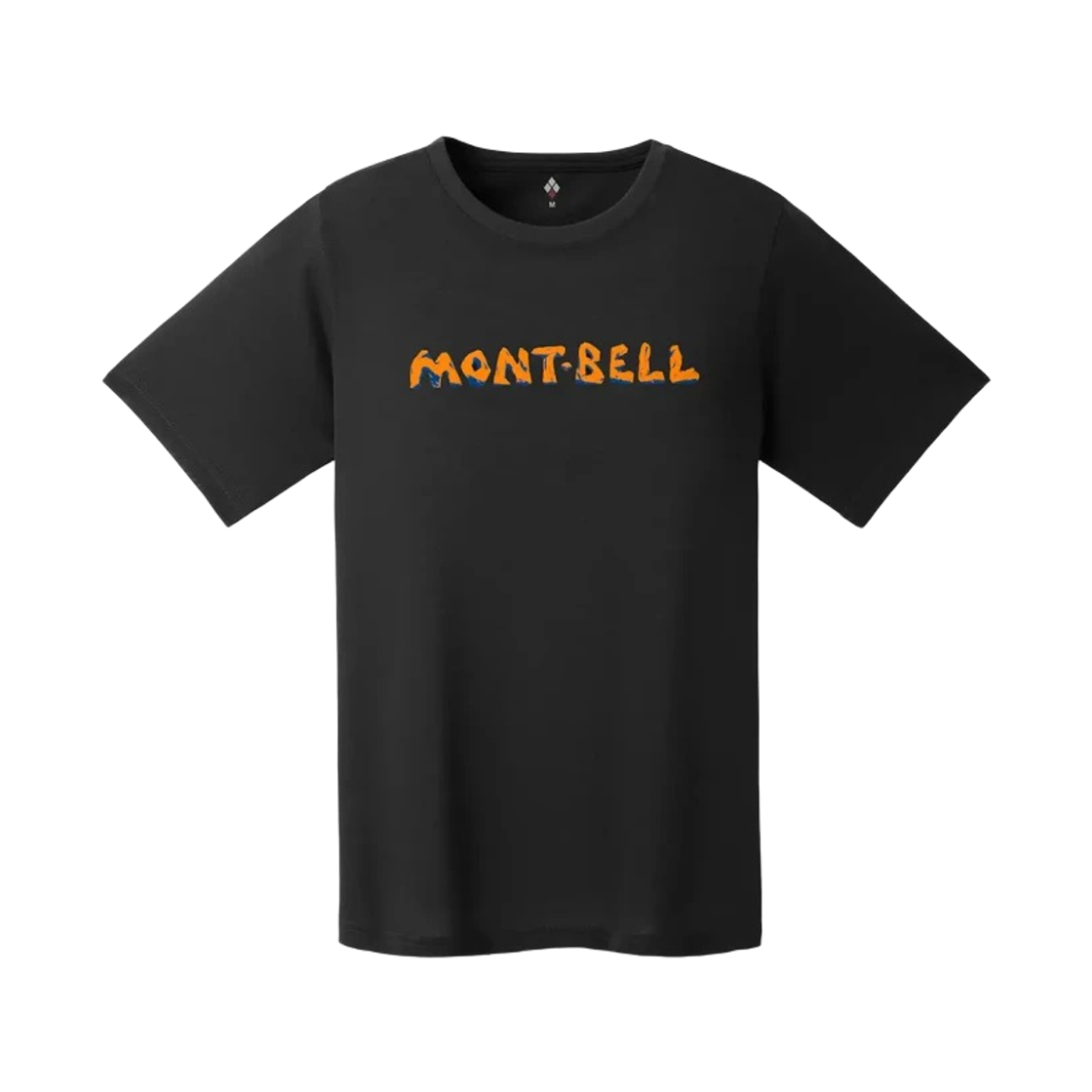 1114780 (W) Montbell Wickron Rock Logo T-Shirt Black