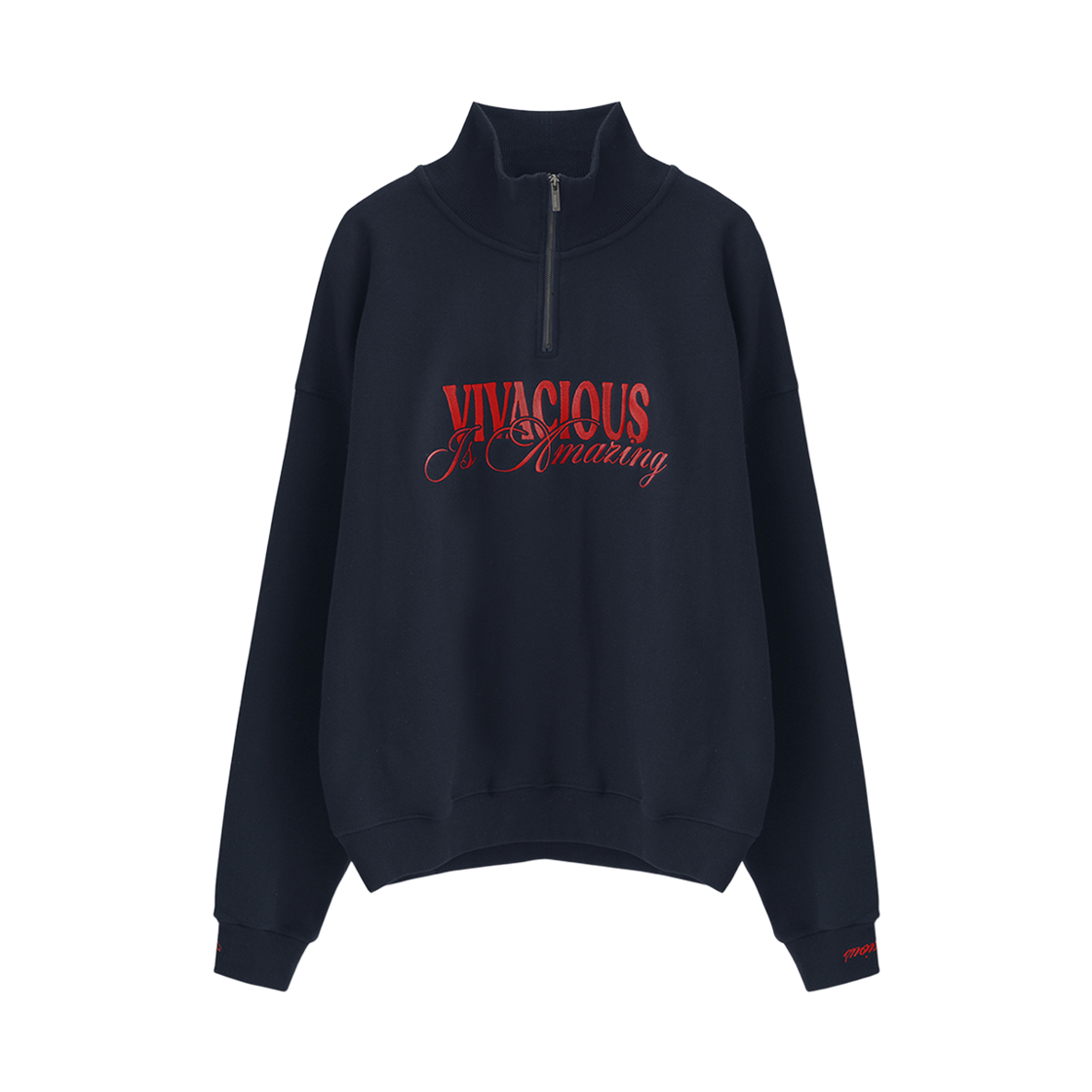 VV51TS09NV VIVACIOUS Amazing Half Zip-Up Navy