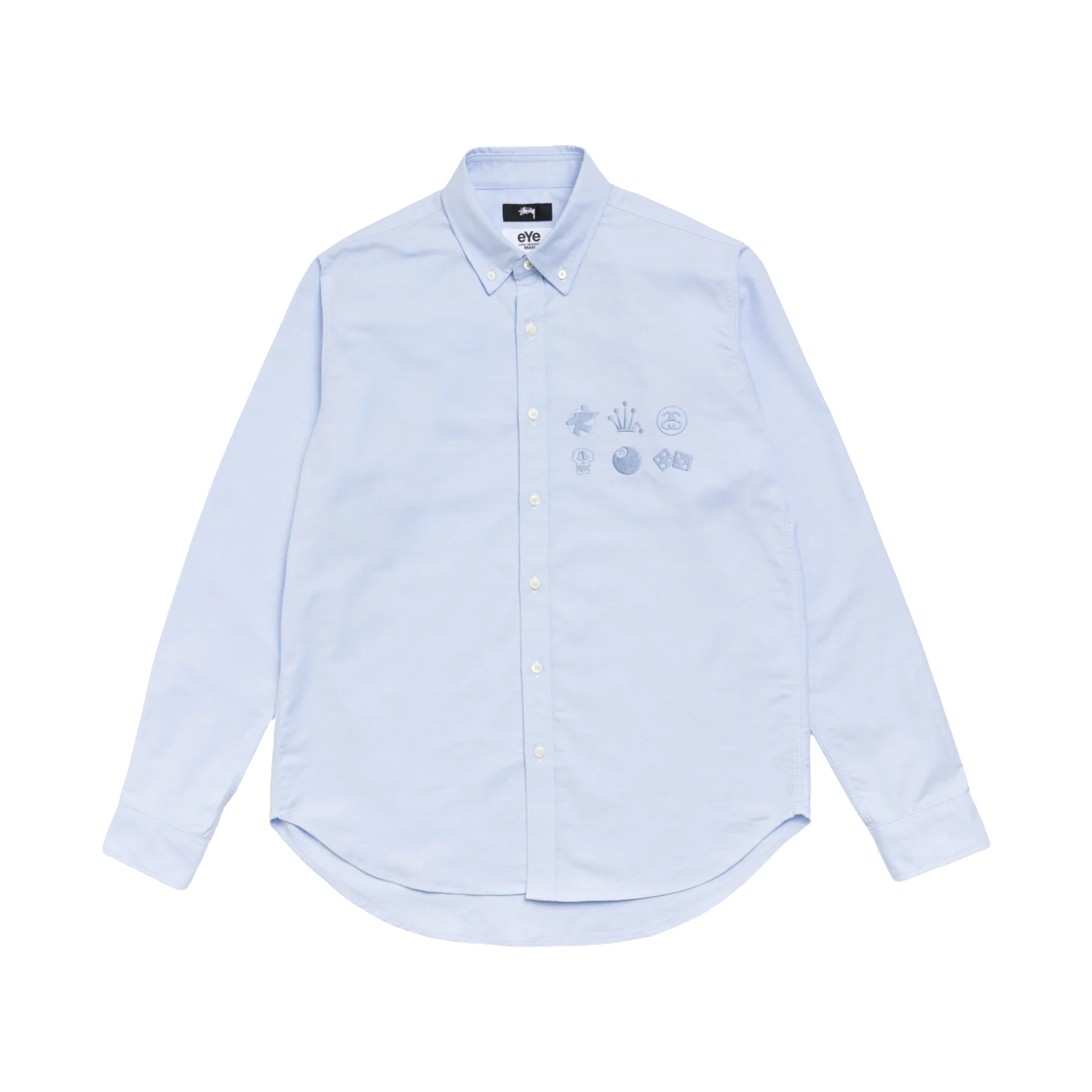 준야 와타나베 x 스투시 버튼 다운 셔츠 삭스(Junya Watanabe x Stussy Button Down Shirt Sax)