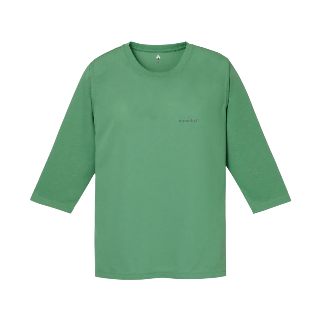 1114690 (W) Montbell Wickron Semi Long Sleeve T-Shirt Green