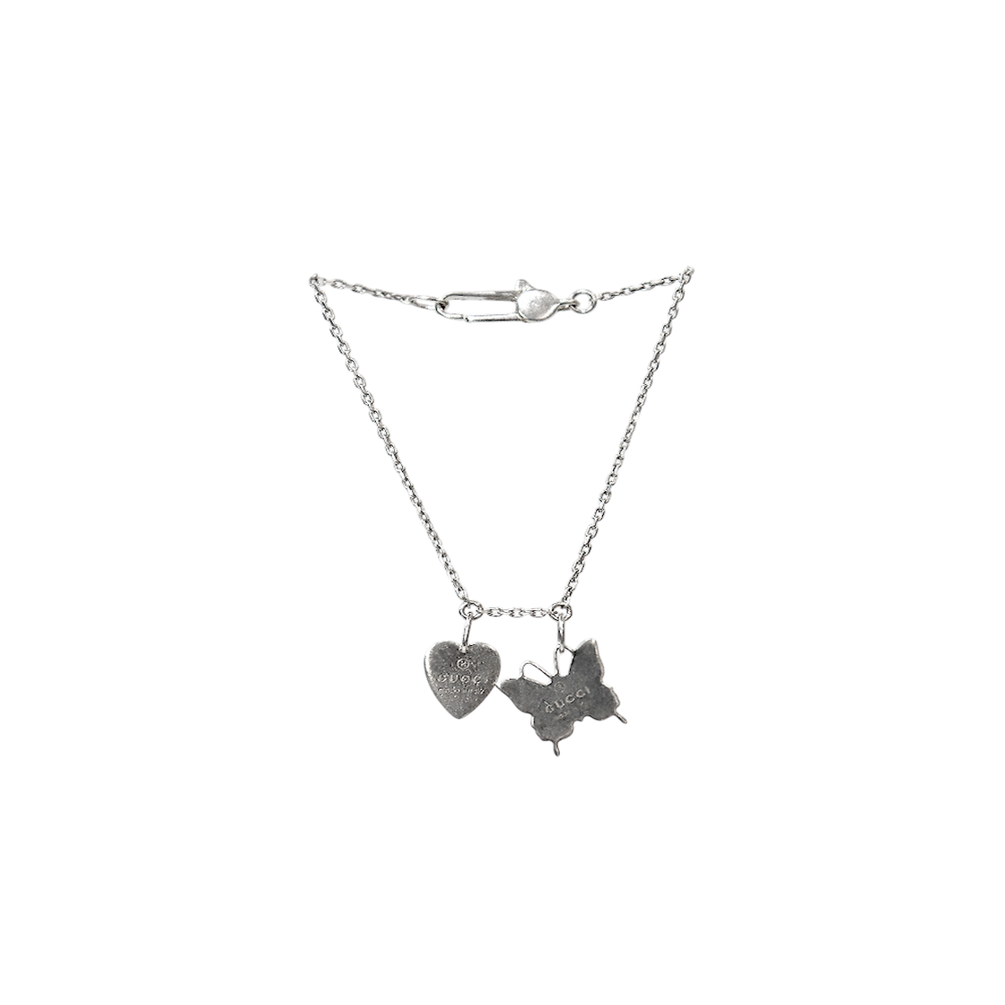 ITAK2U8WRJTD Gucci Heart Butterfly Silver Bracelet