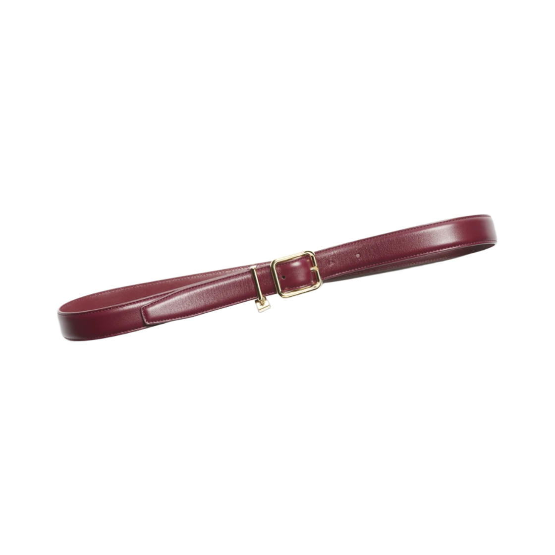 AAC094-B25136-UB559 Chanel Leather Belt Calfskin Metal & Dark Burgundy Golden