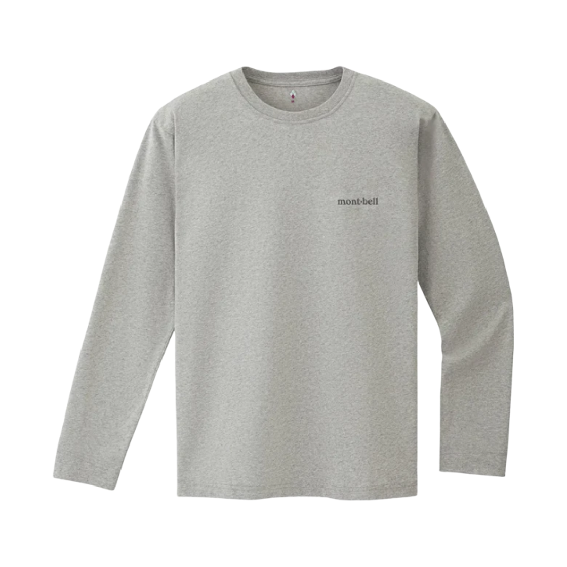 2104795 (W) Montbell Pear Skin Cotton Long Sleeve T-Shirt Light Gray