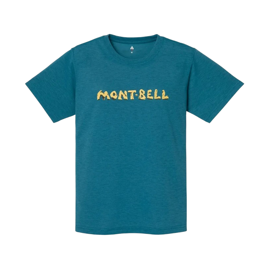 1114780 (W) Montbell Wickron Rock Logo T-Shirt Blue Green