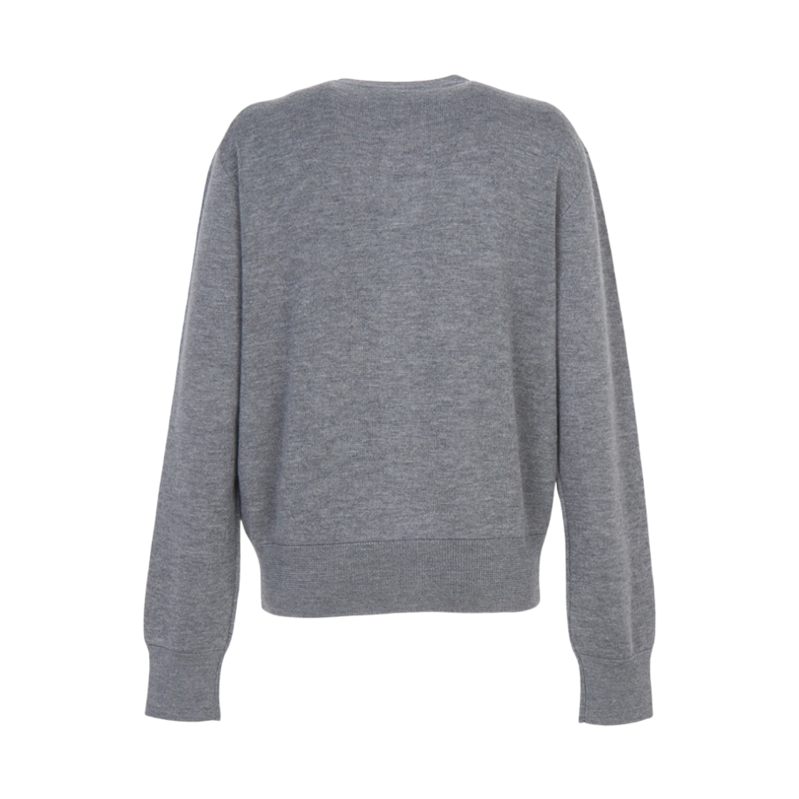 (W) 아미 스몰 하트 로고 가디건 그레이 블랙((W) AMI de Coeur Cardigan Grey Black) - 2