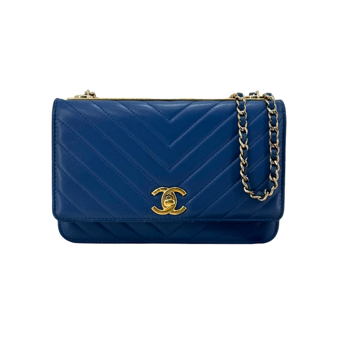 ITA54258F7PJ Chanel Chevron Trend CC WOC Chain Crossbody Bag